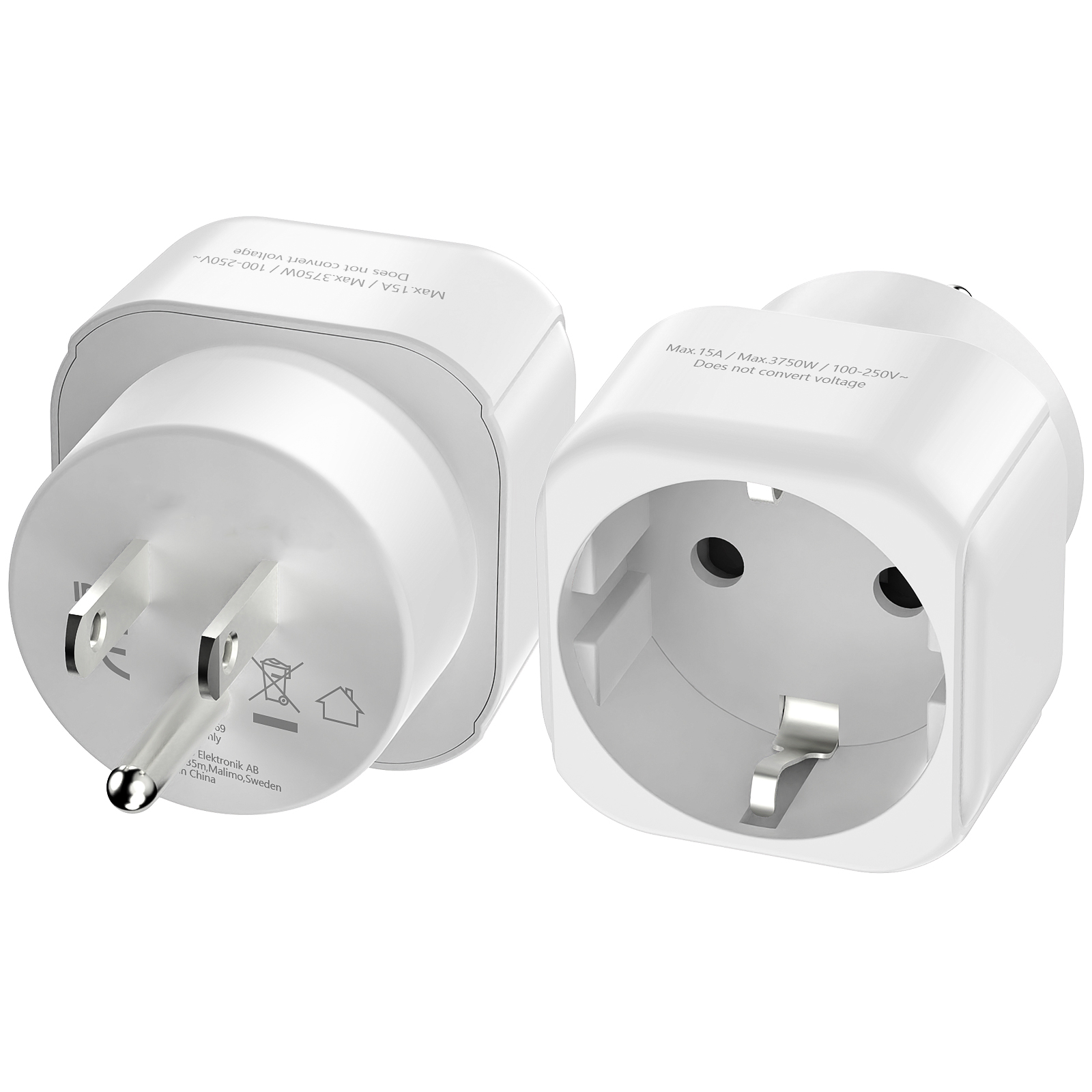 Travel Accessories Europe - USA Travel Adapter, EU to US