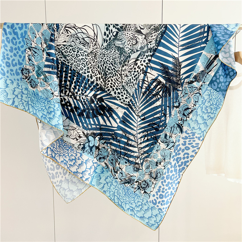 Travel Accessories Luxury - Lion Print Silk Scarf Luxury Designers