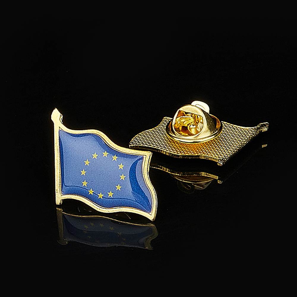 Travel Accessories Europe - European Union Patriotism Badge Gold Plated