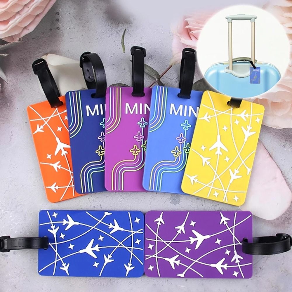 Travel Accessories Name - Silicone Glue Suitcase ID Address Holder