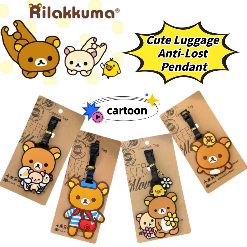 Travel Accessories Kit - Rilakkuma Creative Personalized Luggage Tag Anti-Lost