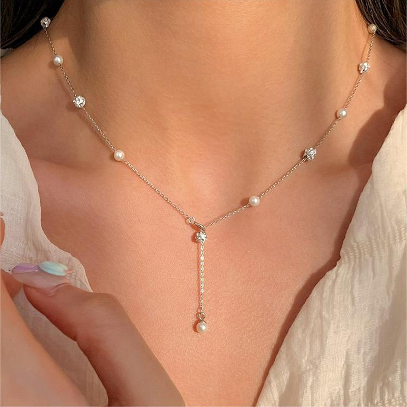 Travel Accessories As Gifts - Romantic Sweet Imitation Pearl Zircon Tassel