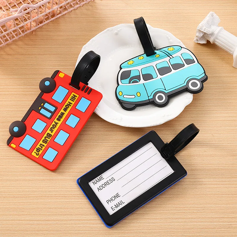 Travel Accessories Name - Cute Cartoon Cars PVC Silicone Luggage