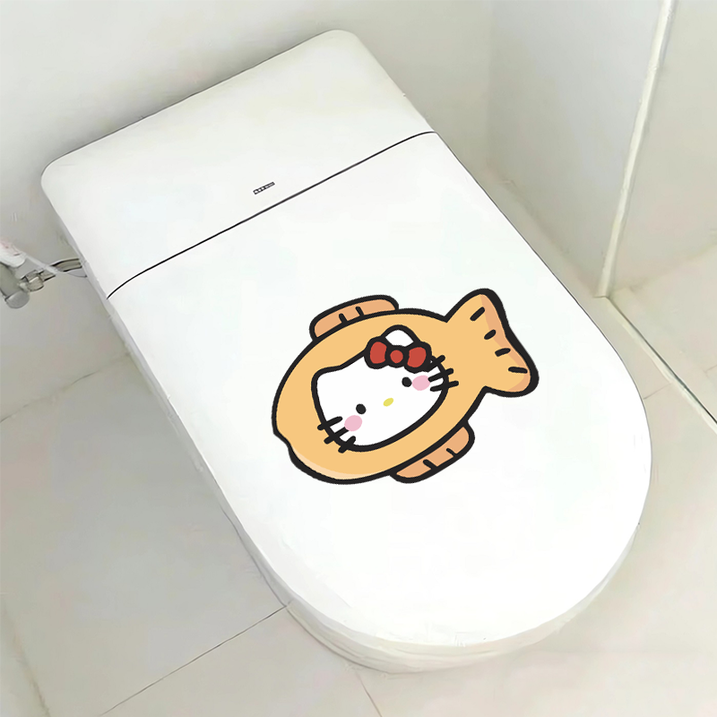 Cute Sanrio Hello Kitty Toilet - Sticker Luggage Decorative review and price