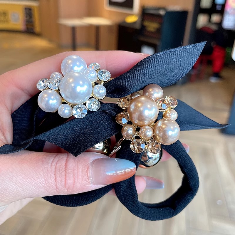 Elegant Pearl Bow Hair Tie, Sw - Travel Accessories Bunnings review and price