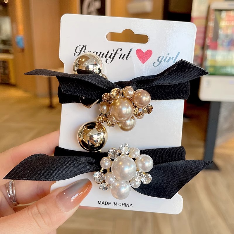 Elegant Pearl Bow Hair Tie, Sw - Travel Accessories Bunnings review and price