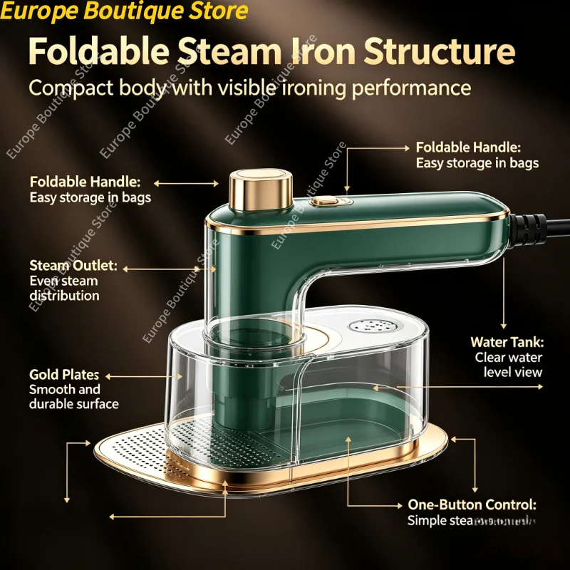 Foldable Handheld Garment Stea - Portable Steamer Clothes review and price