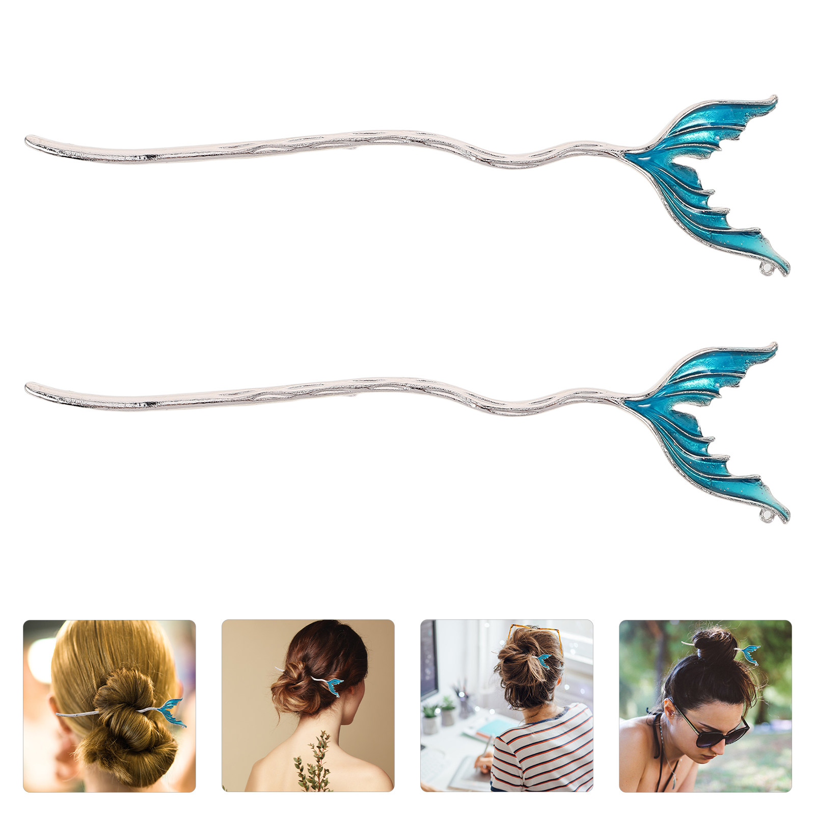 2Pcs Artistic Fishtail Hairpin - Travel Accessories Bunnings review and price