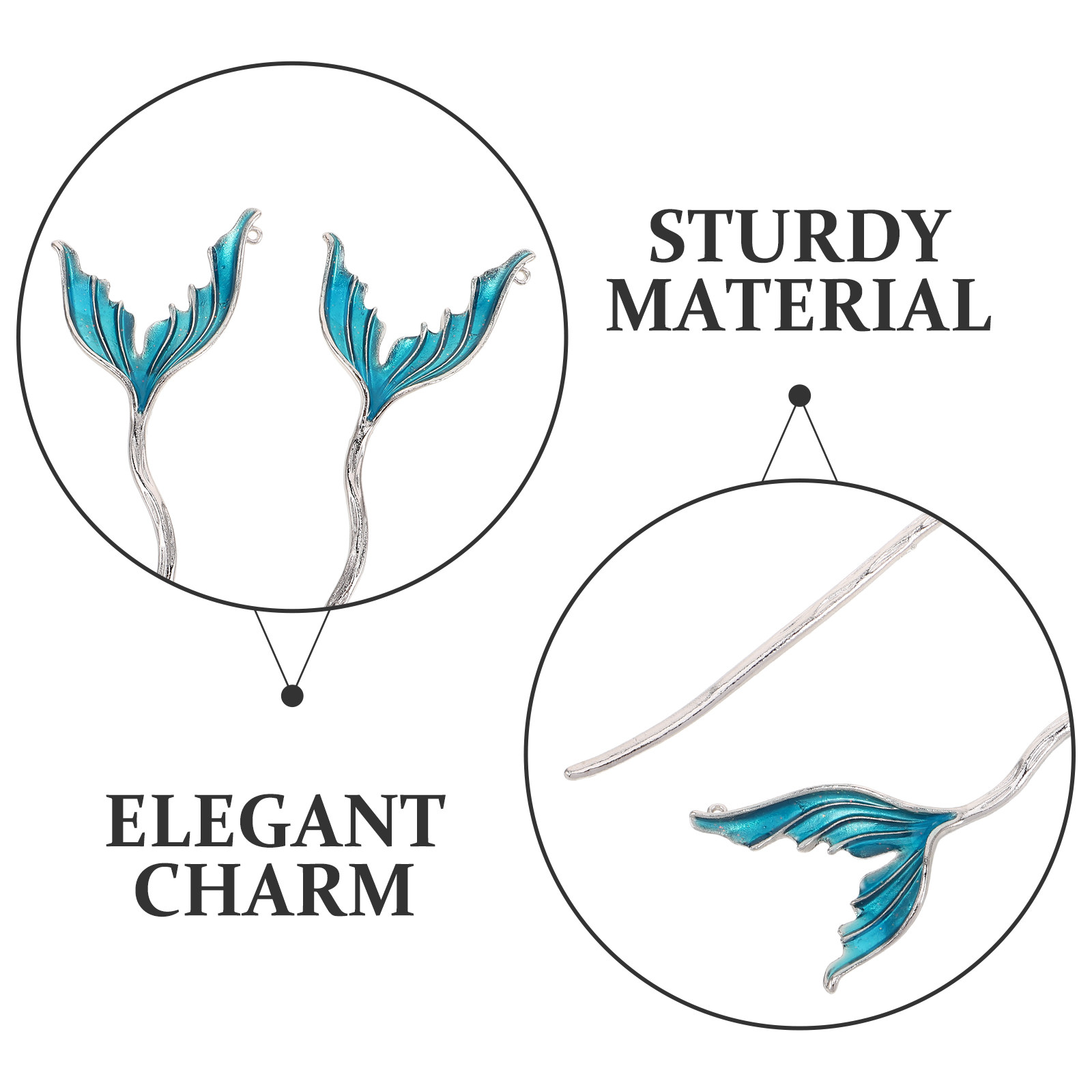 2Pcs Artistic Fishtail Hairpin - Travel Accessories Bunnings review and price