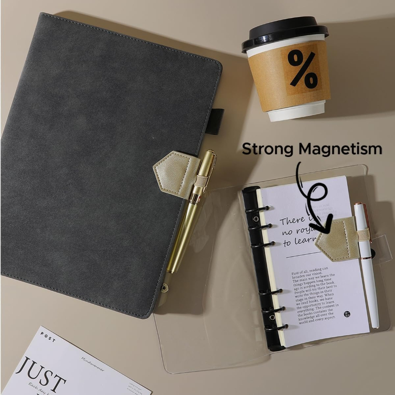 1pc Magnetic PU Leather Bookma - Travel Notebook Journal review and price