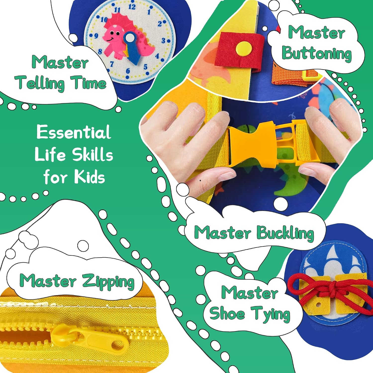 Dinosaur Toddler Busy Board Ba - Travel Accessories For Toddlers review and price