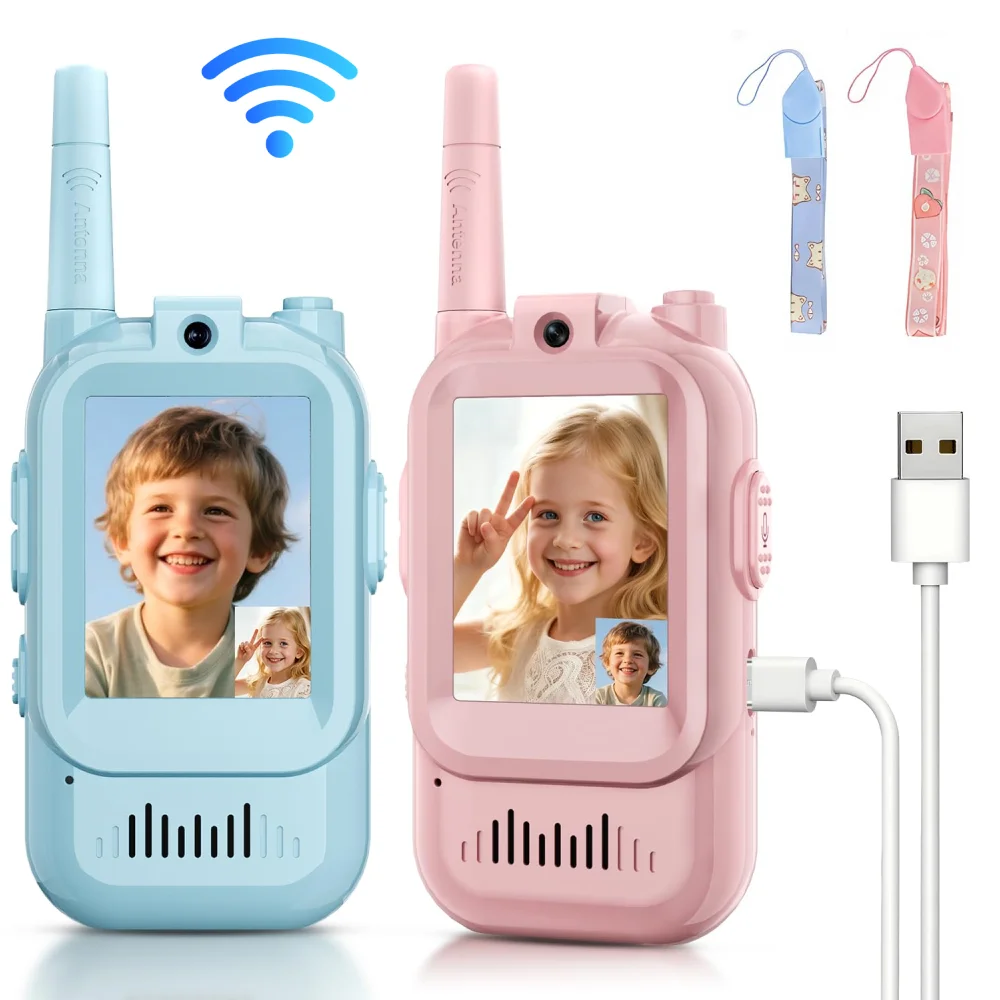 2PCS  Video Walkie Talkies for - Travel Accessories For Toddlers review and price