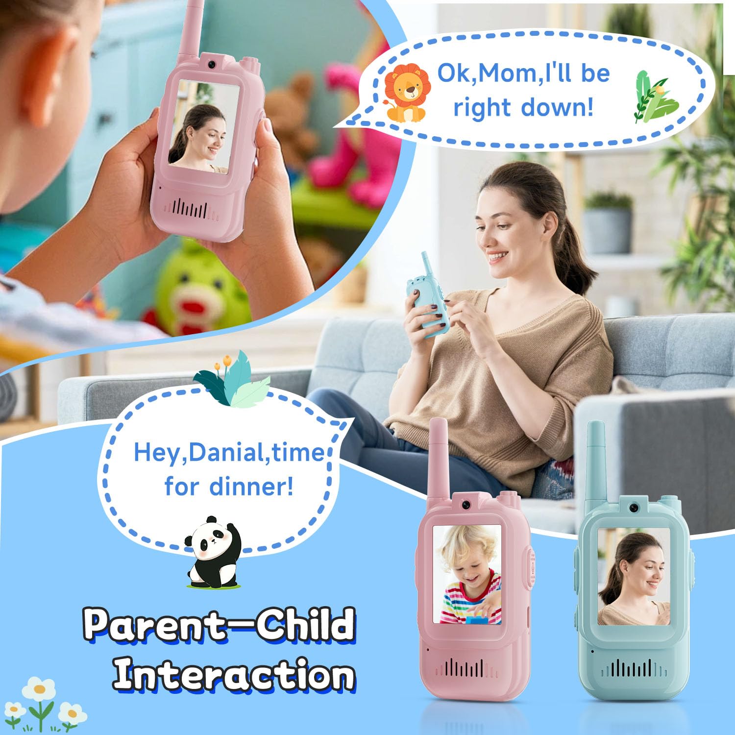 2PCS  Video Walkie Talkies for - Travel Accessories For Toddlers review and price