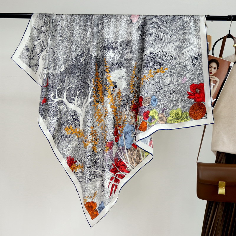 110CM Silk Scarf Luxury Hand R - Travel Accessories Luxury review and price
