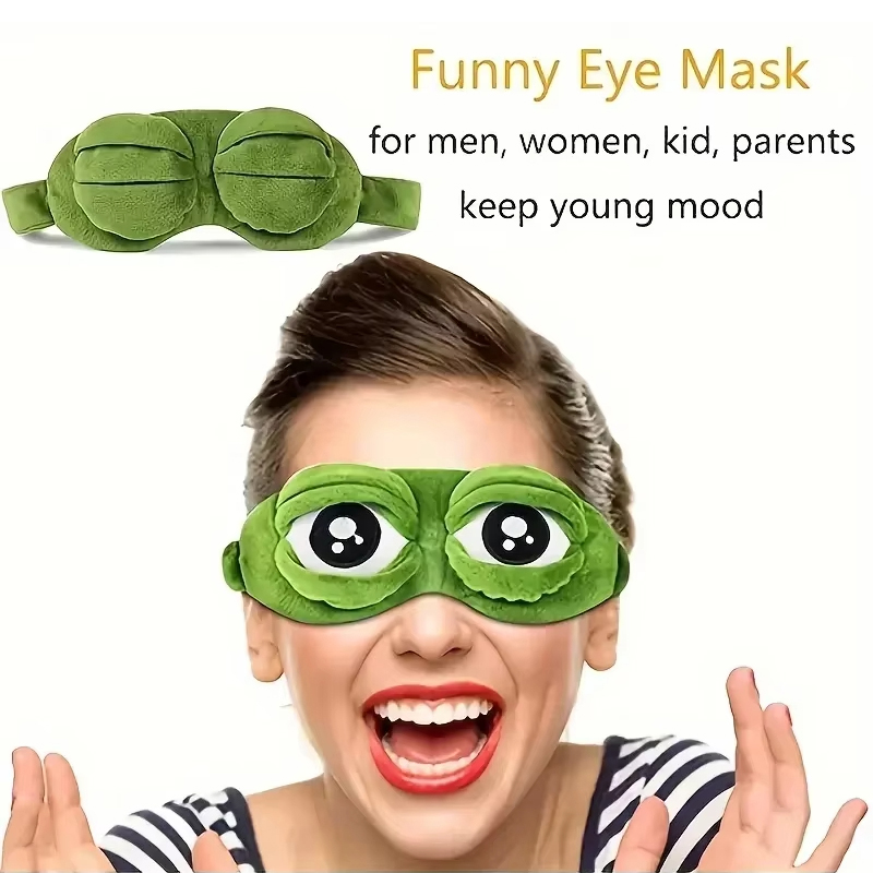 Frog Shaped Eye Mask Party Gam - Travel Accessories Aesthetic review and price