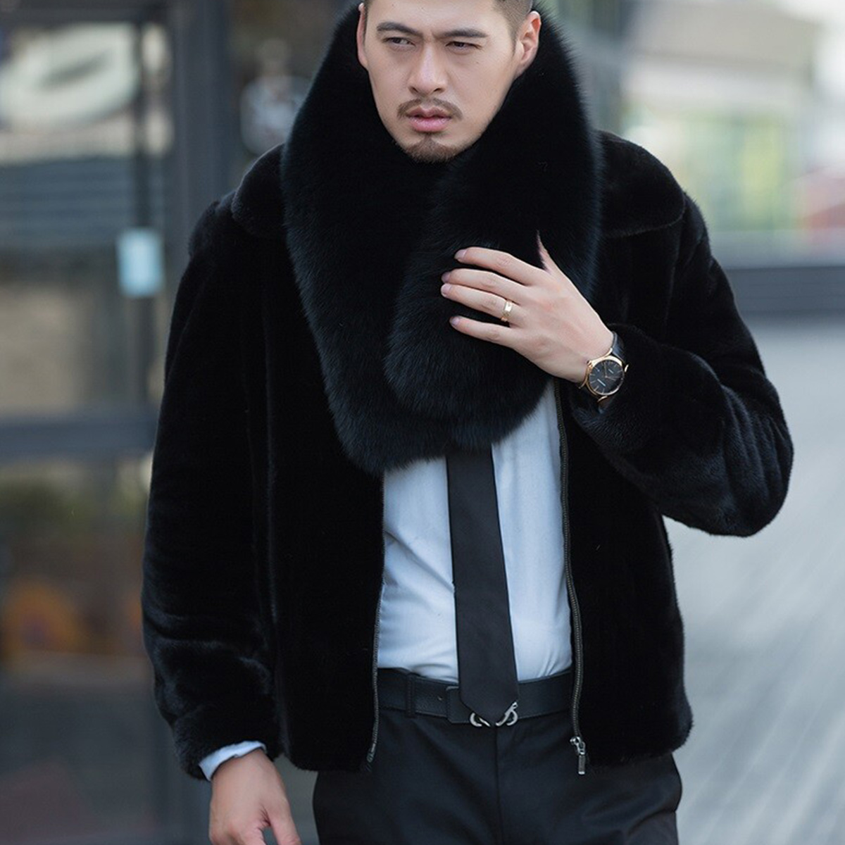 Genuine Fox Fur Scarf Winter A - Travel Accessories Sale review and price
