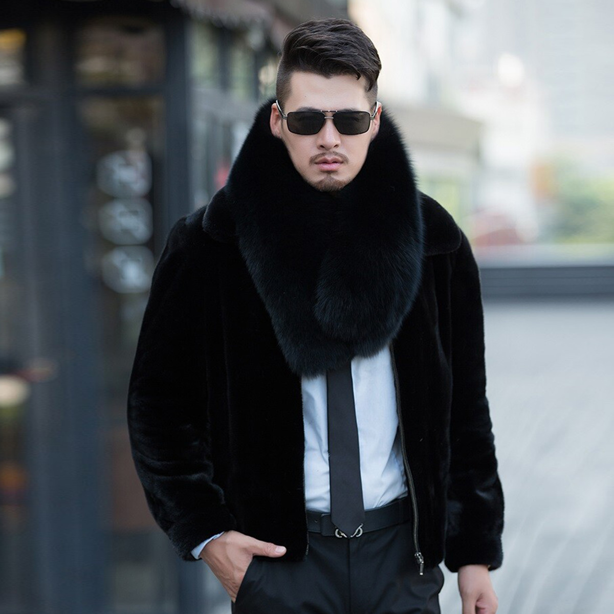 Genuine Fox Fur Scarf Winter A - Travel Accessories Sale review and price