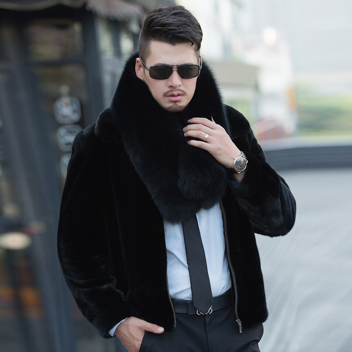 Genuine Fox Fur Scarf Winter A - Travel Accessories Sale review and price