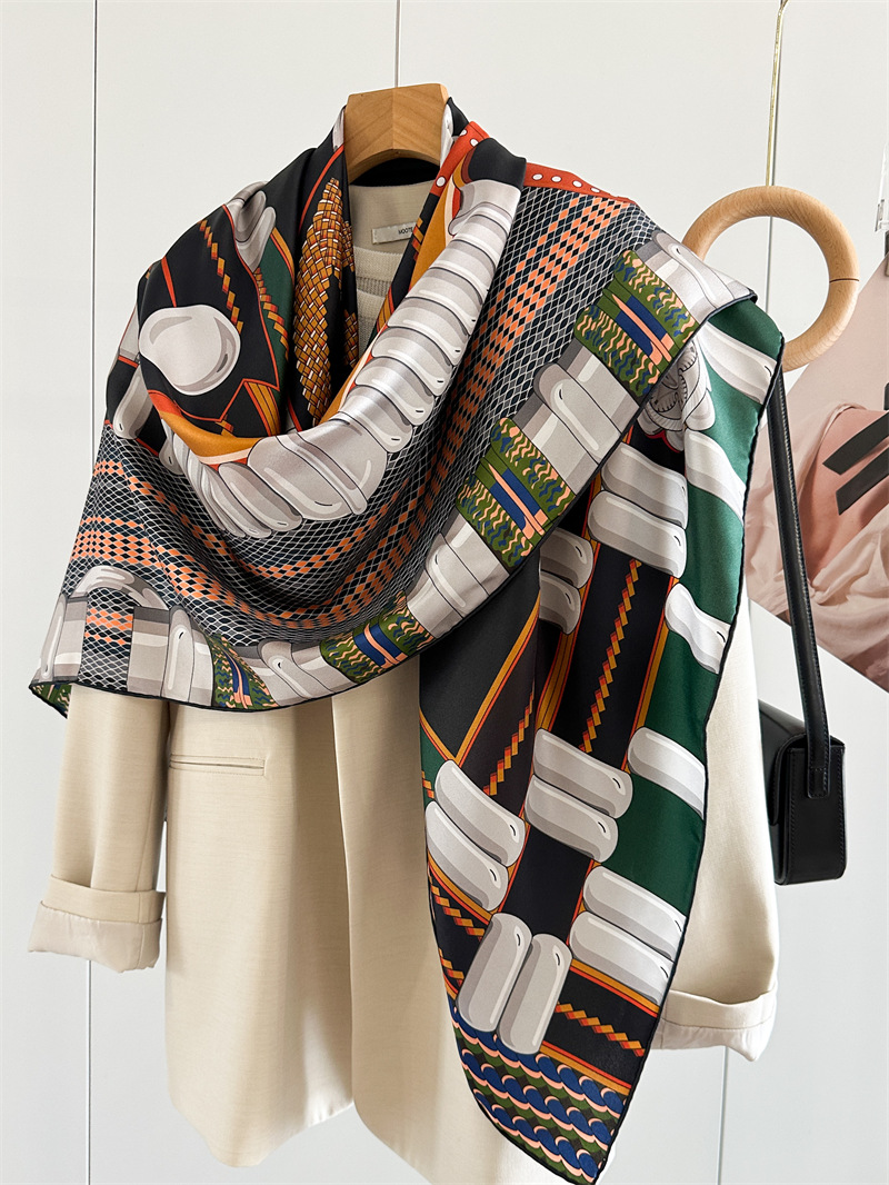 Saddle Print Silk Scarf Luxury - Travel Accessories Luxury review and price