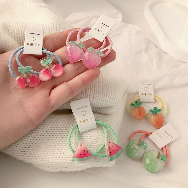 Kids Carrot Hair Ties 5 Pair N - Travel Accessories Aesthetic review and price