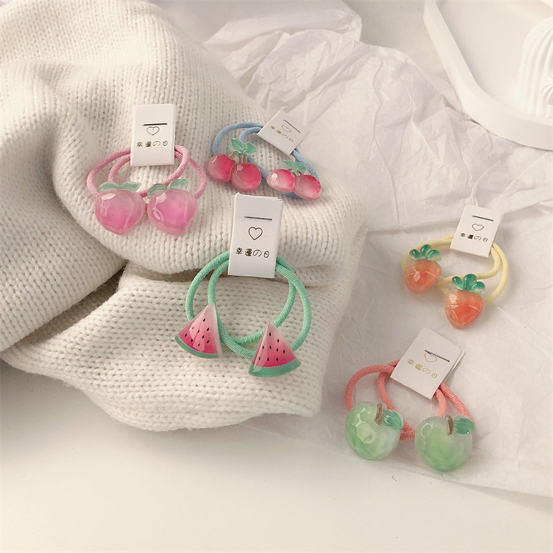 Kids Carrot Hair Ties 5 Pair N - Travel Accessories Aesthetic review and price