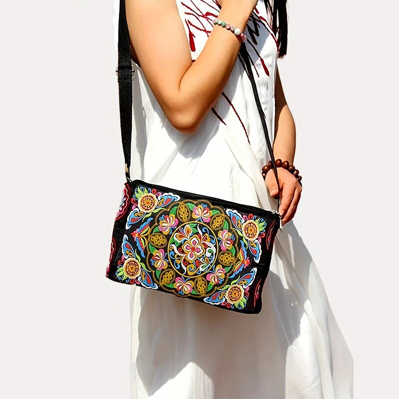 Women's Embroidered Flowers Ny - Travel Accessories Luxury review and price