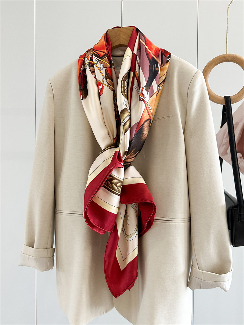 Horse Silk Scarf Luxury Design - Travel Accessories Luxury review and price