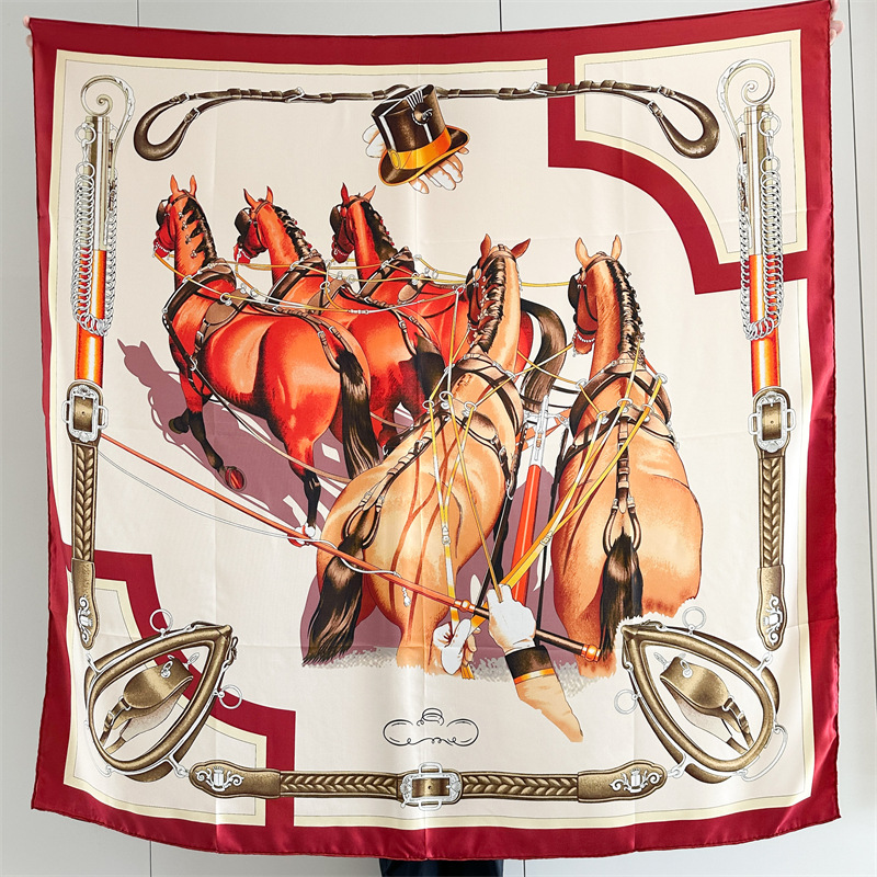 Horse Silk Scarf Luxury Design - Travel Accessories Luxury review and price