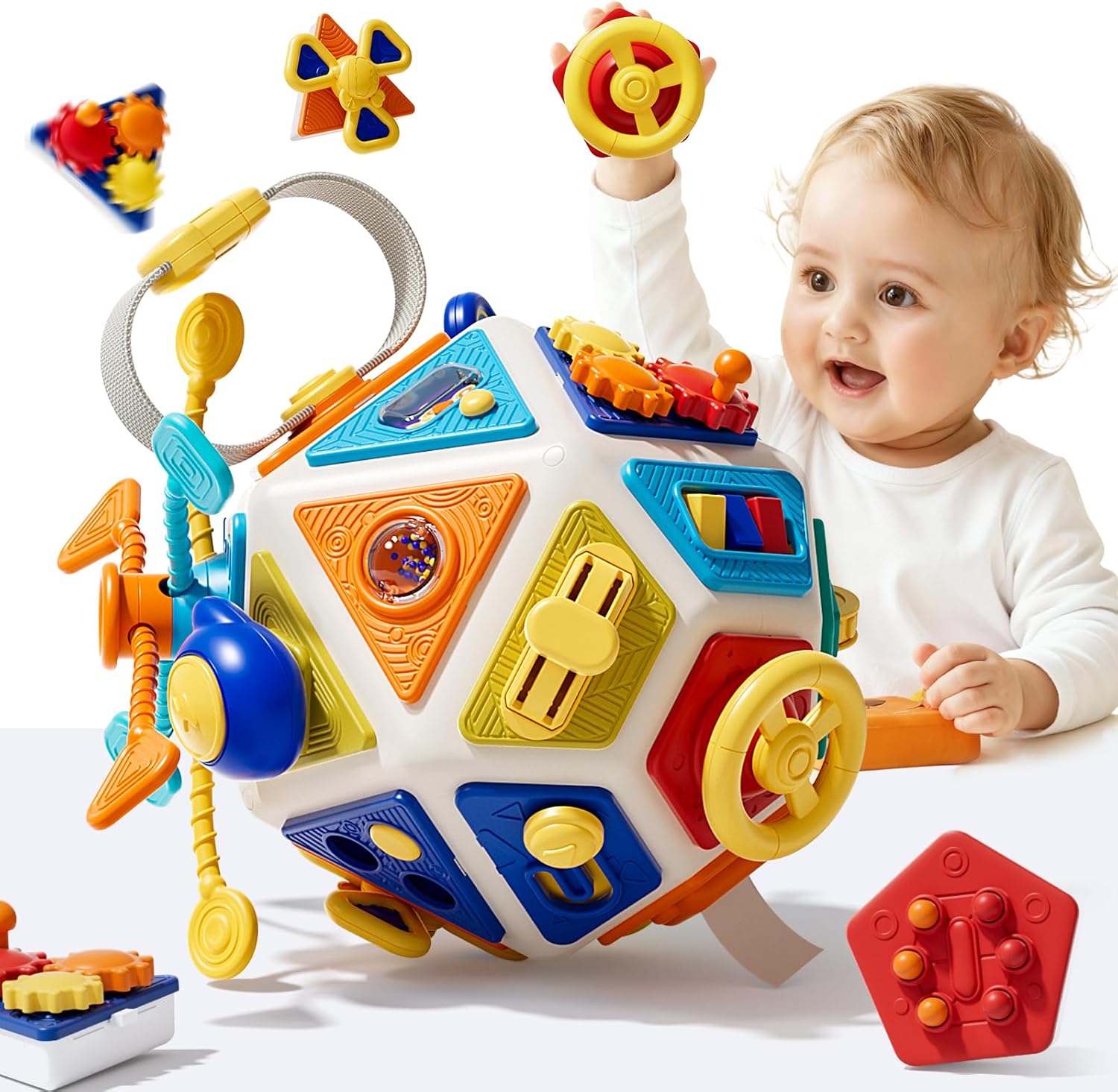 Baby Busy Board Activity Cube  - Travel Accessories For Toddlers review and price