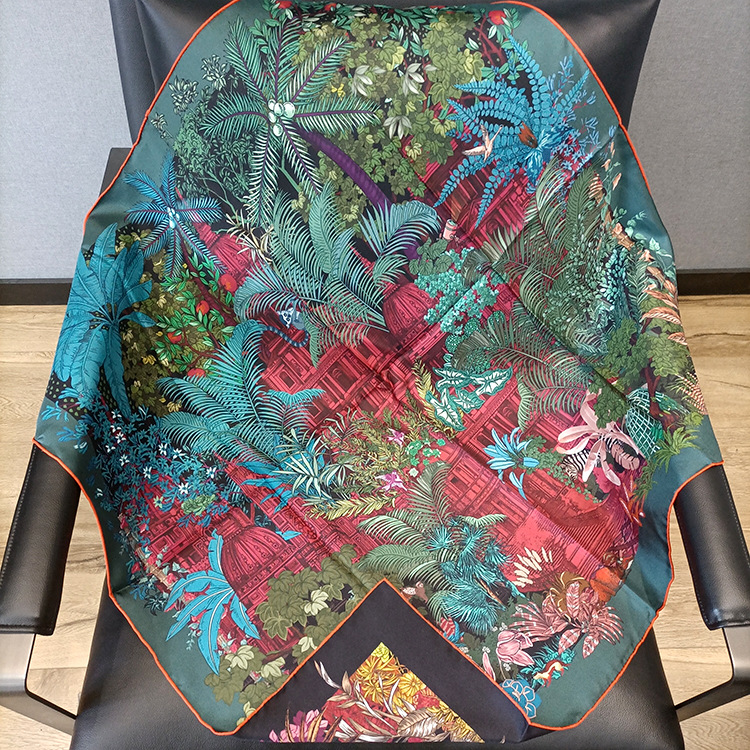 Silk Scarf 90CM Women Hand Rol - Travel Accessories Luxury review and price