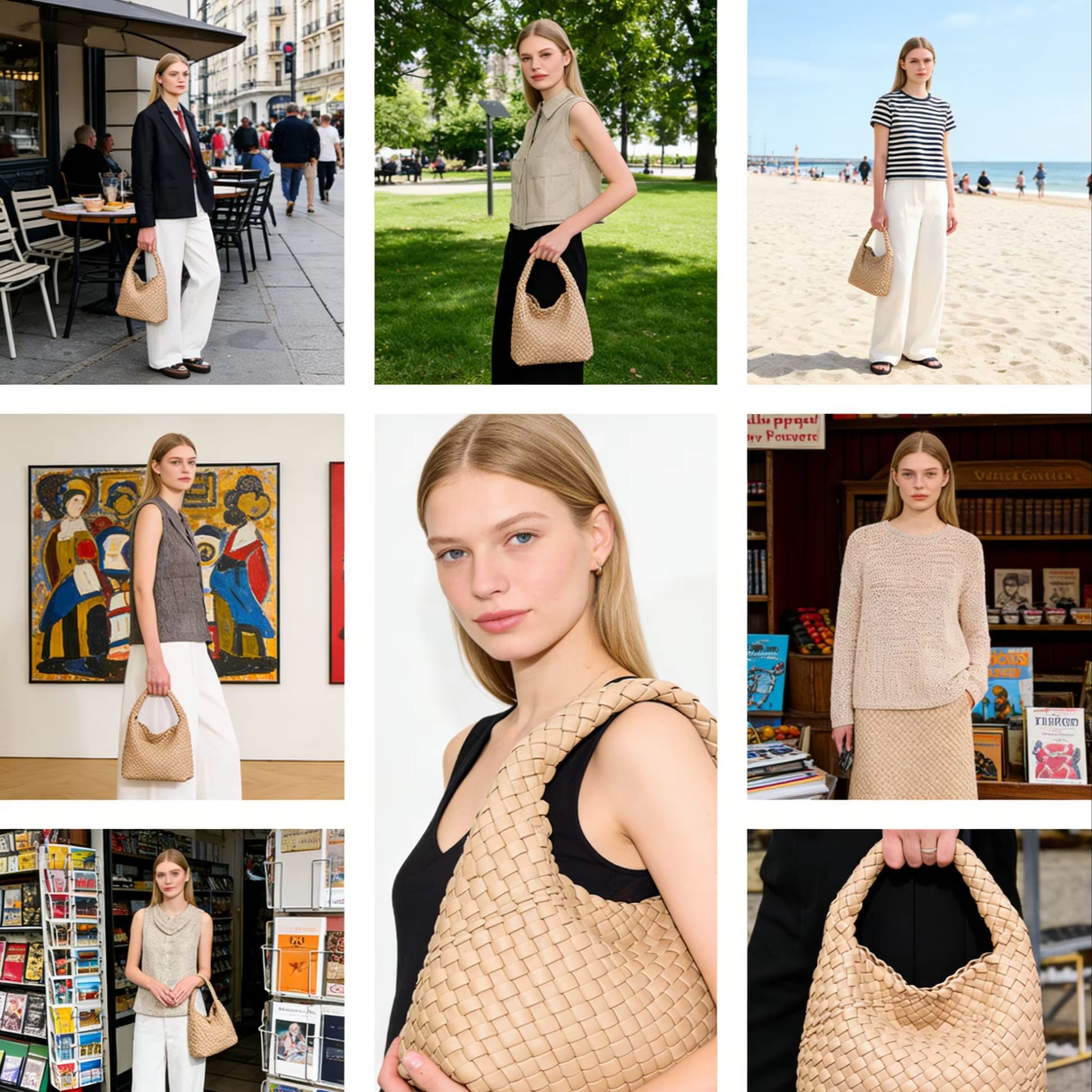 Women Woven Tote Bag Luxury De - Travel Accessories Luxury review and price