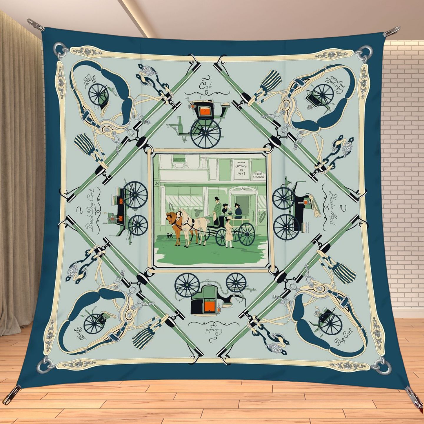 90cm Twill Silk Like Square Sc - Travel Accessories Luxury review and price