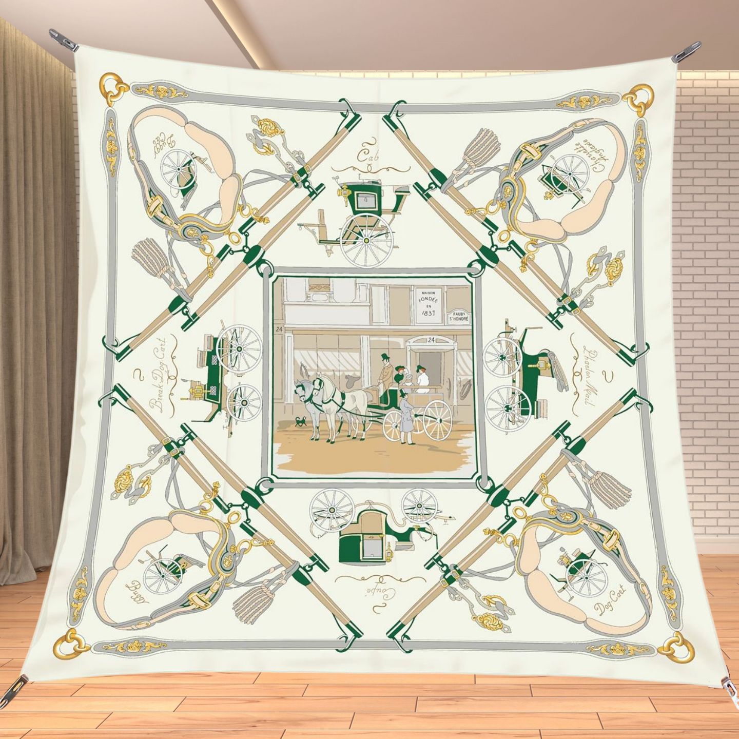 90cm Twill Silk Like Square Sc - Travel Accessories Luxury review and price