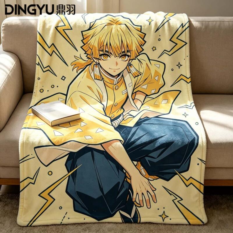Anime Demon Slayer Flannel Bla - Travel Accessories As Gifts review and price