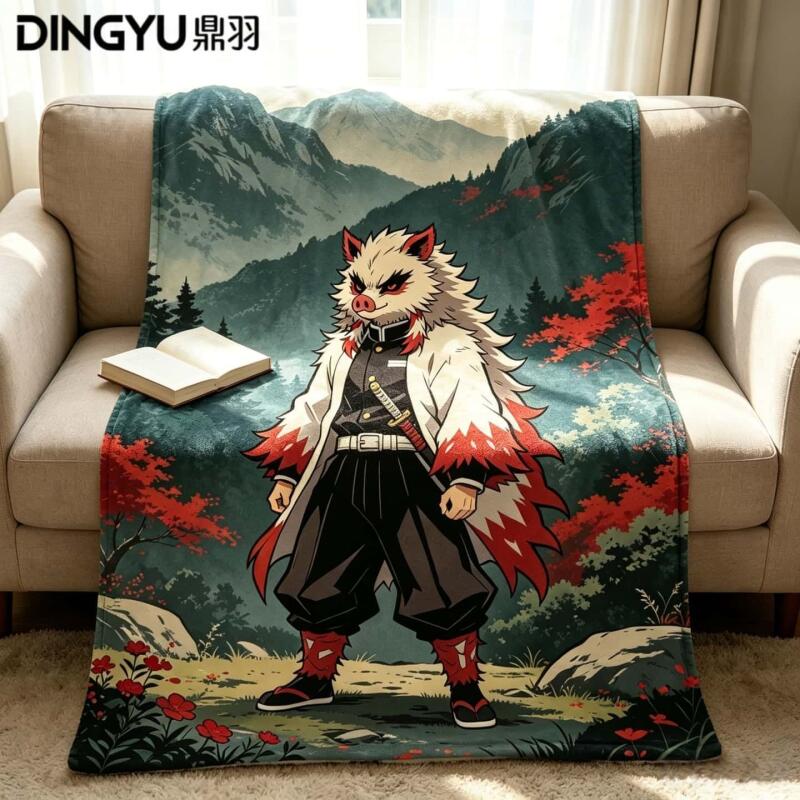 Anime Demon Slayer Flannel Bla - Travel Accessories As Gifts review and price