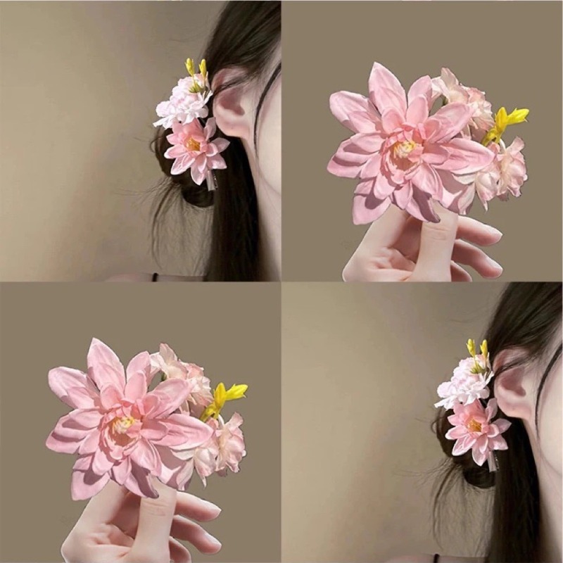 Pink Blue Flower Hair Clip New - Travel Accessories Bunnings review and price