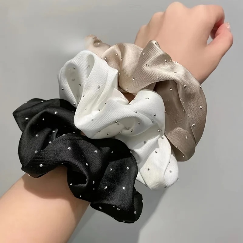 1/3PCS Satin Scrunchies With R - Travel Accessories Aesthetic review and price