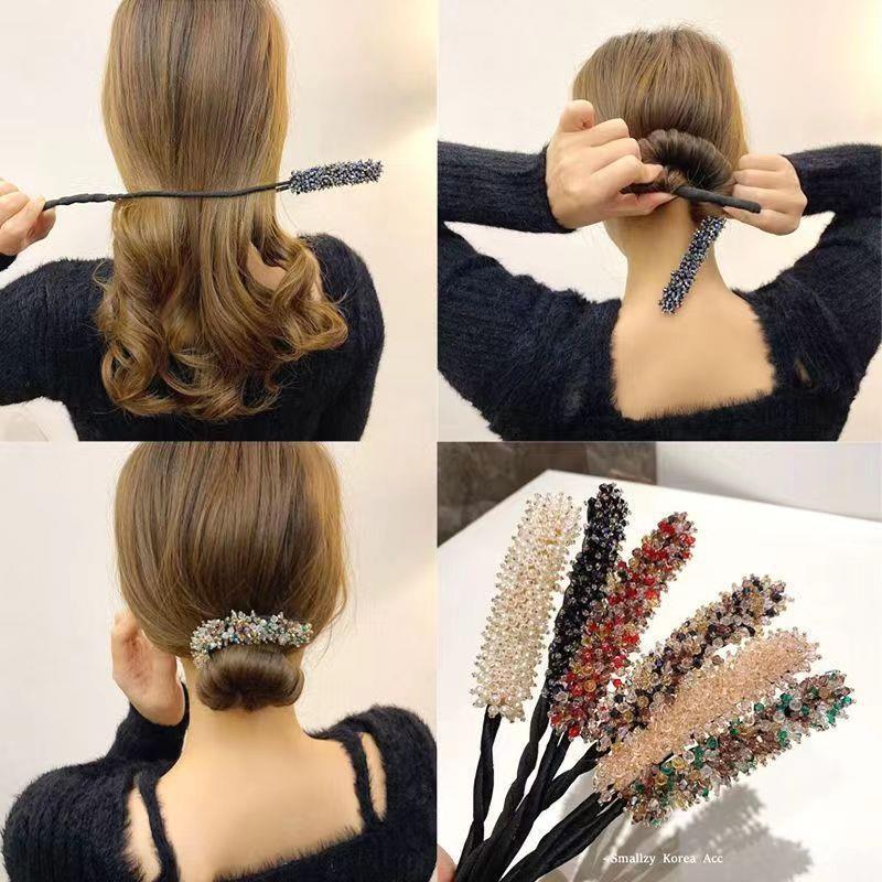 7pcs Crystal Hair Bun Maker Tw - Travel Accessories Bunnings review and price