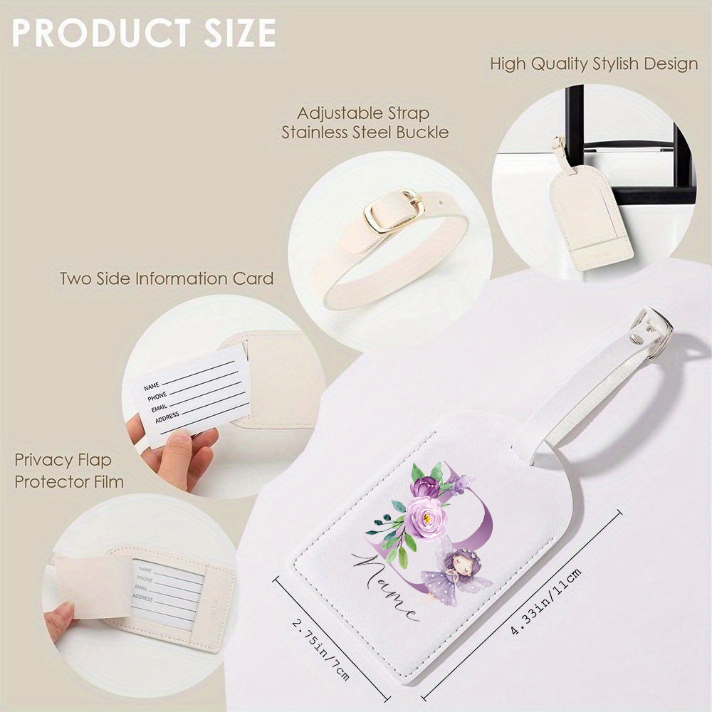 Personalized PU Luggage Tag, F - Travel Accessories Name review and price