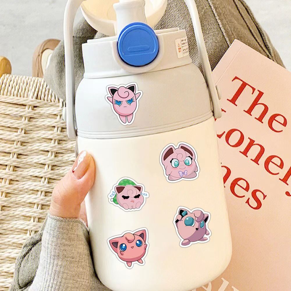 Pokémon 50 Cute Jigglypuff Sti - Sticker Luggage Decorative review and price