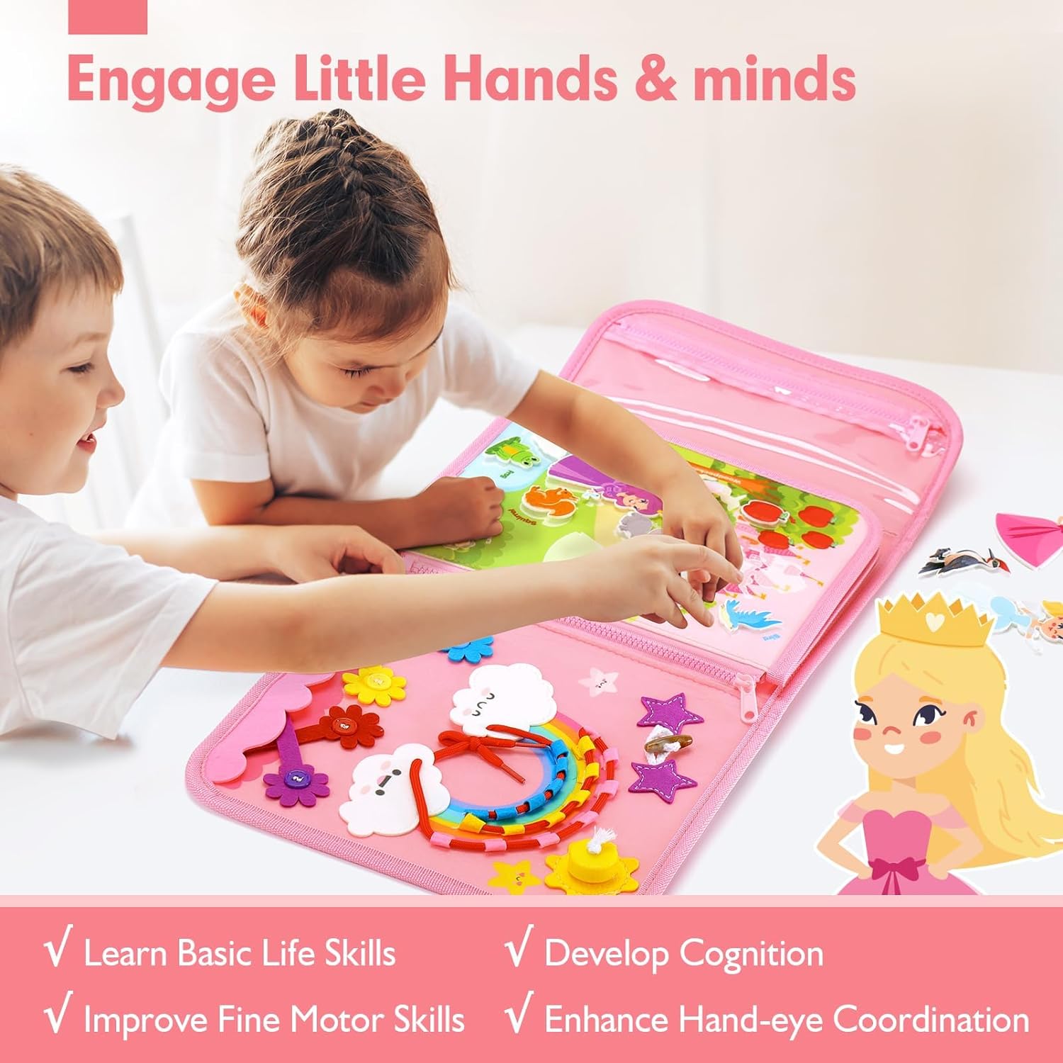 Toddler Busy Board Toys Montes - Travel Accessories For Toddlers review and price