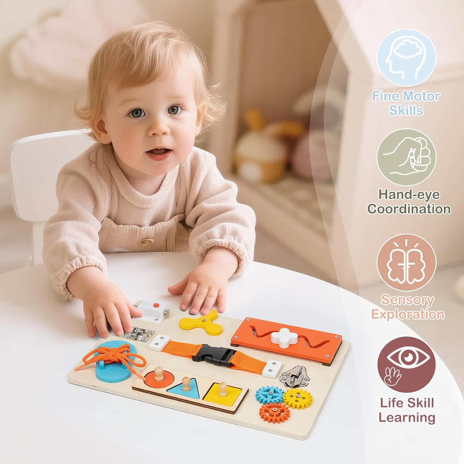 Montessori Busy Board for Todd - Travel Accessories For Toddlers review and price