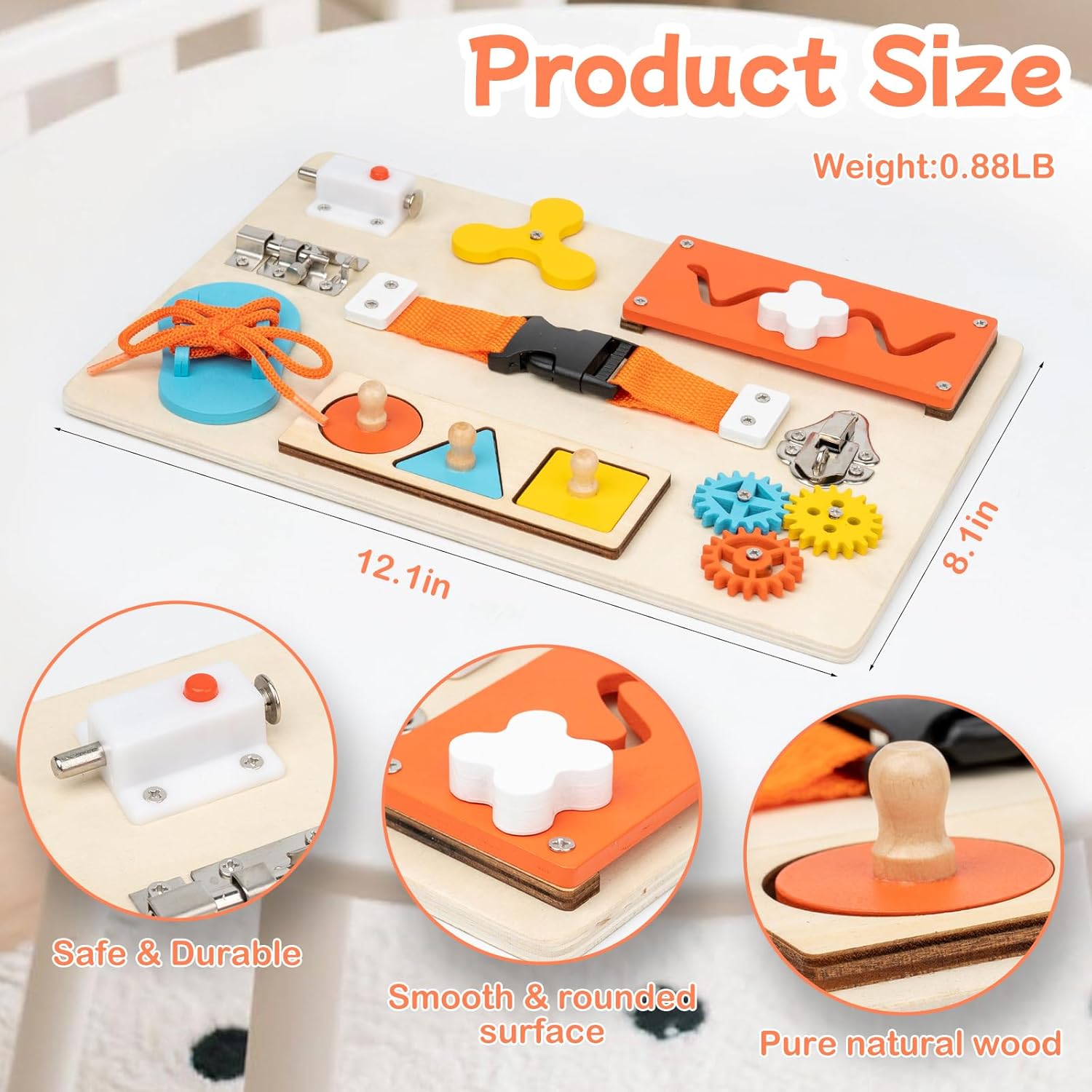 Montessori Busy Board for Todd - Travel Accessories For Toddlers review and price