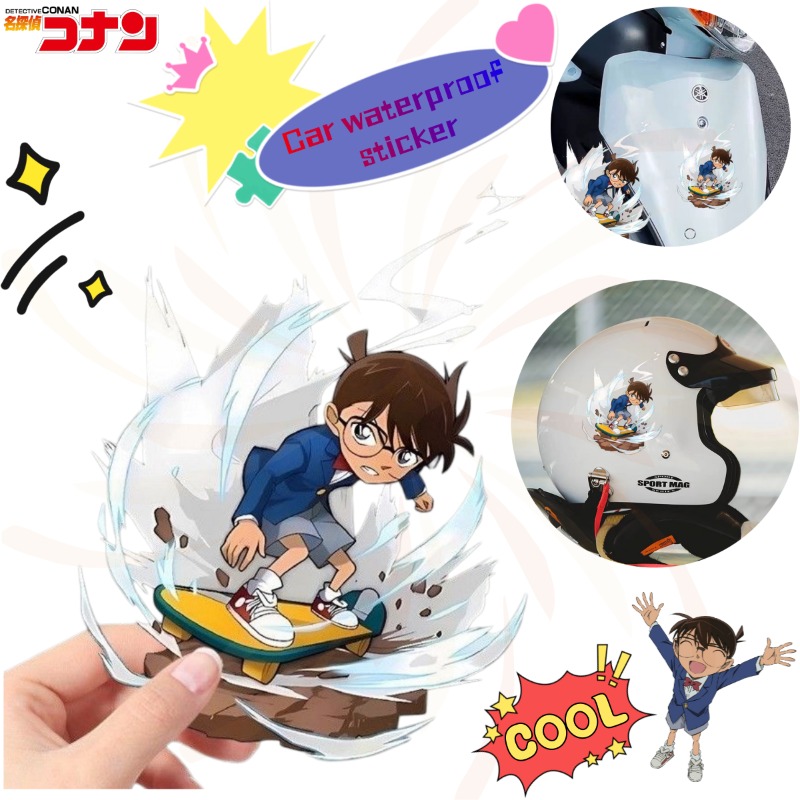 Detective Conan Cartoon Skateb - Sticker Luggage Decorative review and price