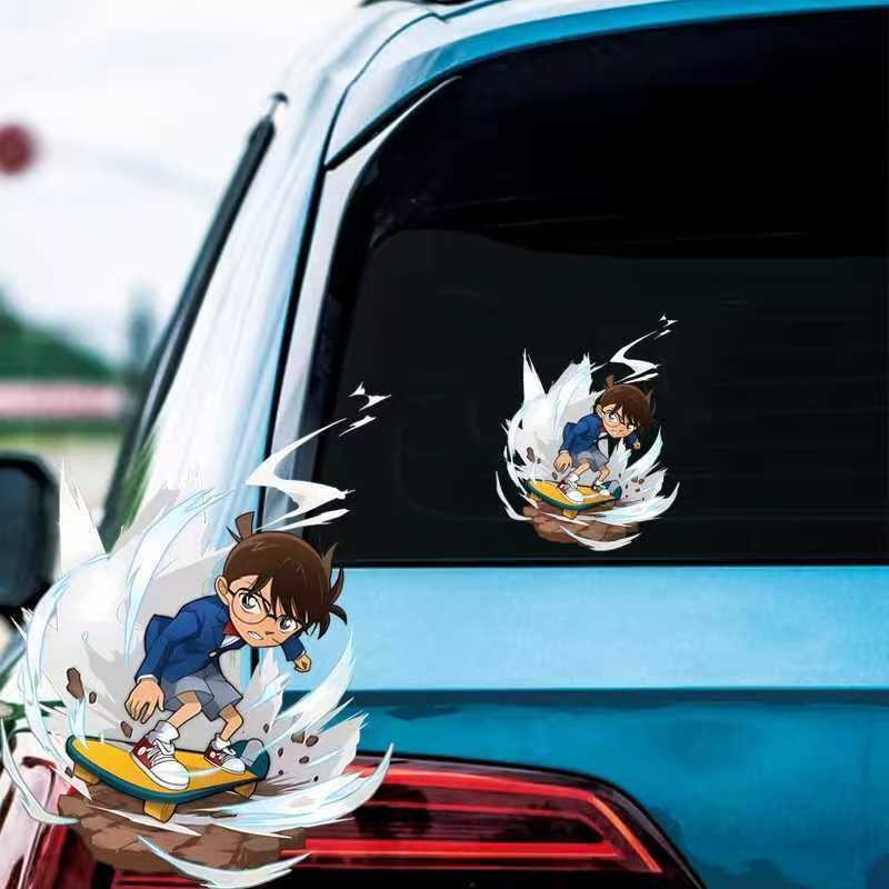 Detective Conan Cartoon Skateb - Sticker Luggage Decorative review and price