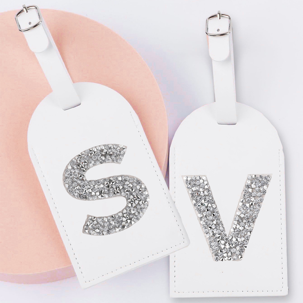 A-Z Rhinestone Monogram Leathe - Travel Accessories Name review and price