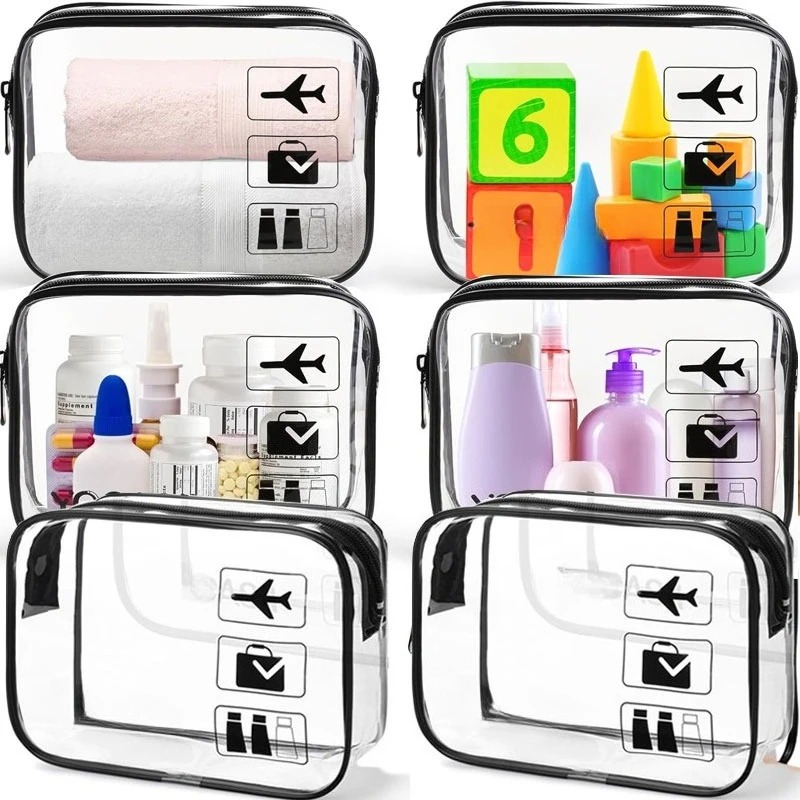 1/3pcs Transparent Zipper Make - Toiletry Bag Tsa review and price