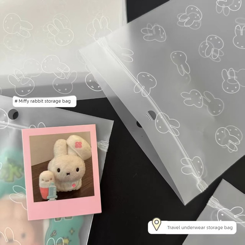 Miffy Rabbit Kawaii Anime Cart - Travel Ziplock Bags review and price