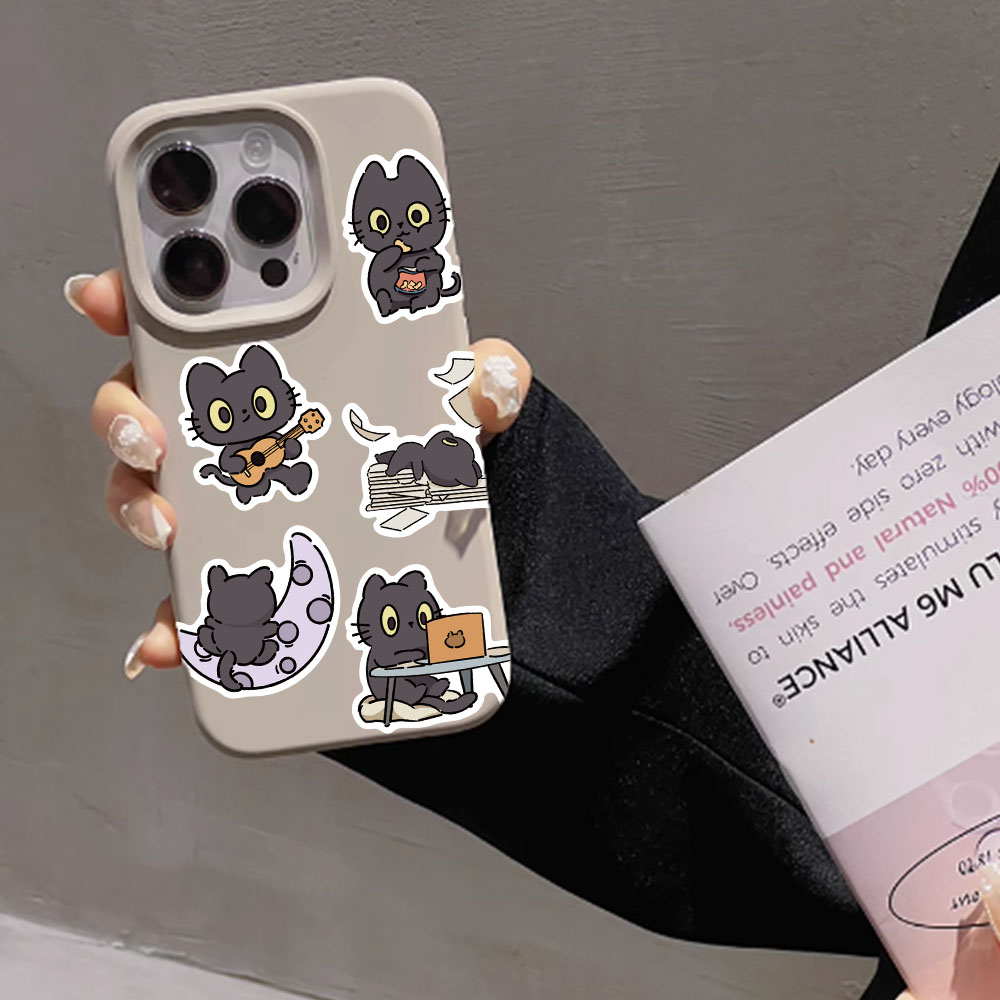 50pcs Naughty Cat Sticker Funn - Sticker Luggage Decorative review and price