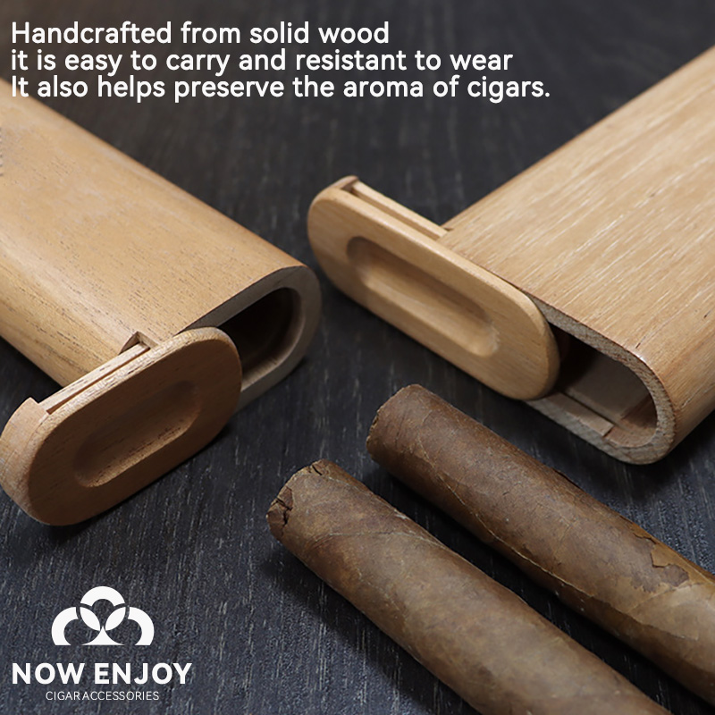 Portable Cigar Case Natural Ce - Travel Accessories Youtube review and price